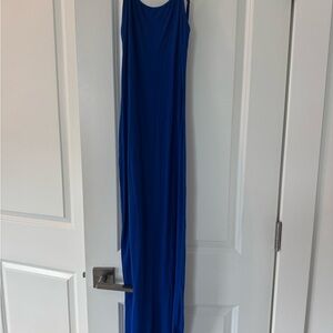 Elegant Blue Maxi Dress